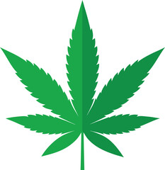 Green marijuana leaf vector Artwork eps 10 cannabis leaves