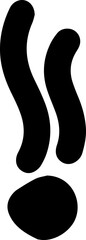 exclamation mark hand draw doodle