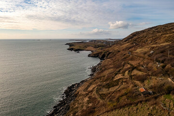 Aerial Perspective of Sky Road Coast, Connemara