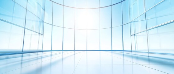 Bright and Serene Blue Sky With Soft Clouds Over a Tranquil Ocean at Dawn Creating a Calming Atmosphere