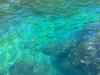 Beautiful sea crystal clear turquoise water 