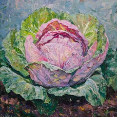 Obraz premium Garden cabbage