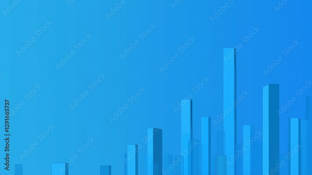 Poster soft blue waves create a calming background ideal for various design projects and presentations in a