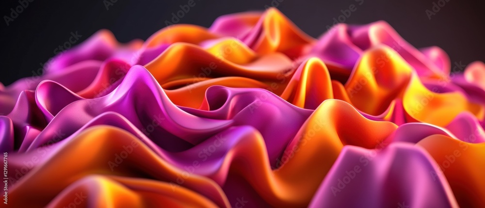 Poster a vibrant collection of colorful fabrics displaying an array of textures and patterns in a rich and 