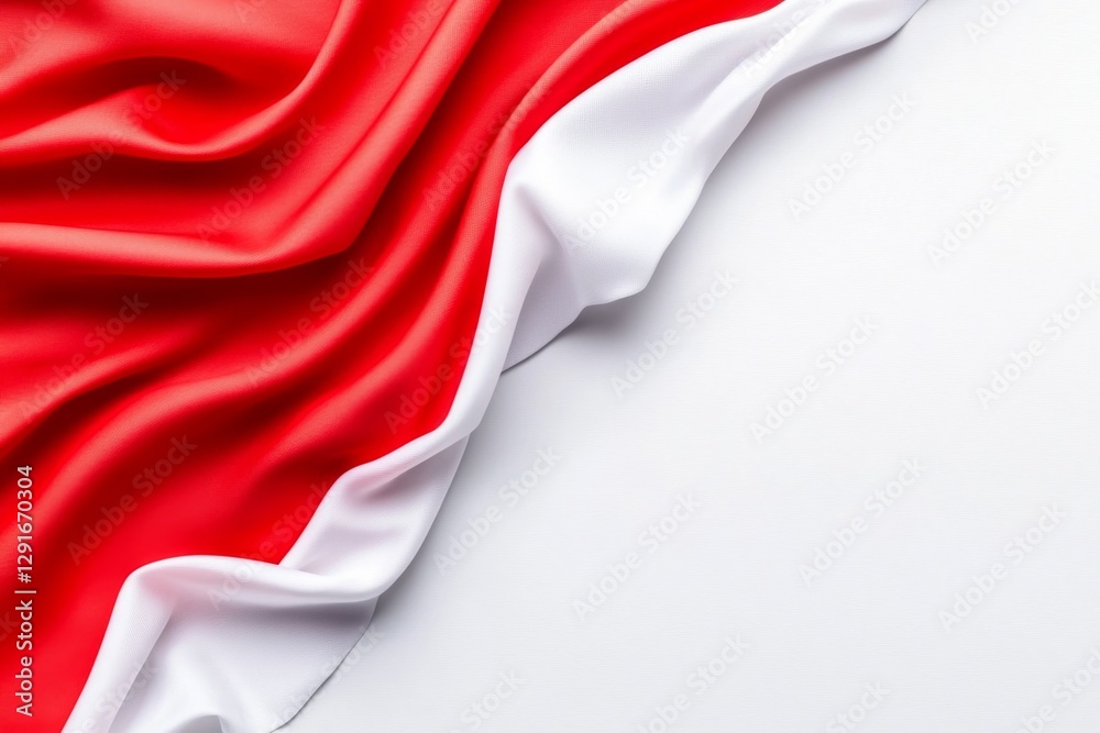 Poster the red and white flag of austria, set against a white background, in a vector art style. the design