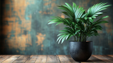 Palm Plant in Decorative Pot