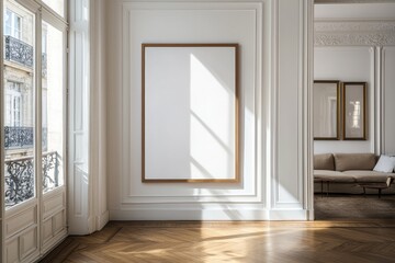 Minimalist art display paris apartment interior photography modern design natural light contemporary concept