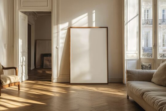 Artistic empty space design paris apartment interior photography modern environment natural light minimalism