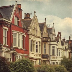 Fototapeta premium British vintage homes