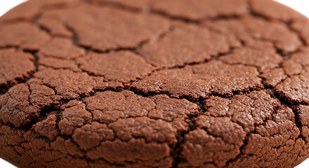 Obraz premium Chocolate Cookie with Gooey Marshmallow Filling and Cracked Surface On Transparent Background 