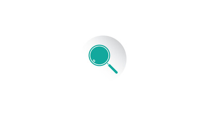 illustration of a Search magnifying glass icon on transparent background