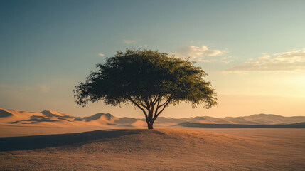 Fototapeta premium Lone Tree in the Desert