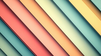 Obraz premium Abstract diagonal lines in pastel colors.