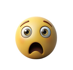 Yellow shocked emoji