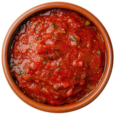 Fresh Tomato Salsa Dip in a Rustic Bowl