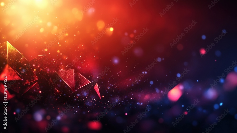 Poster colorful abstract background with fluid shapes and rich hues creating a dynamic visual experience fo
