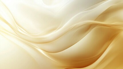 Obraz premium Abstract flowing beige and gold waves, elegant smooth curves, luxury background texture.