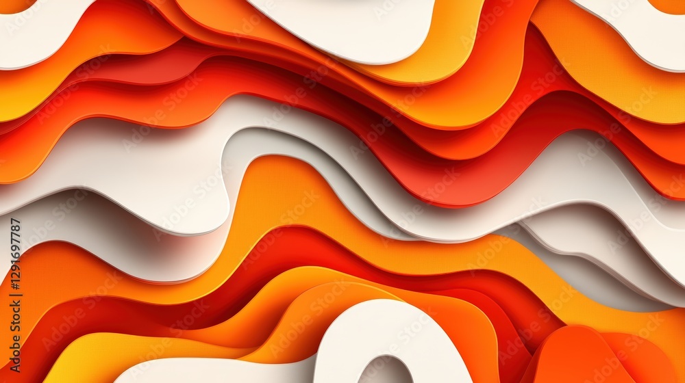 Poster wavy pattern background with flowing lines and soft curves creating a calming visual experience for 
