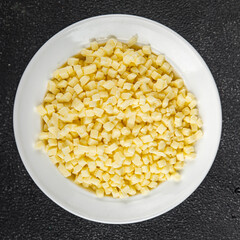 grated cheese mozzarella for pizza cheese fine fresh tasty food dish gourmet food background on the table rustic food top view copy space