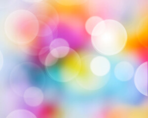 Obraz premium Abstract colorful bokeh background blur. Rainbow blur Easter background wallpaper. 