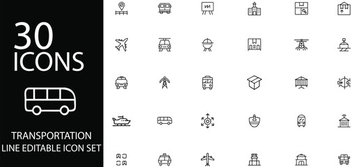 Translation 30 Icon Set for Language Services, Global Communication, and Multilingual Learning.