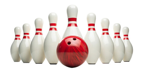 Bowling Strike Action &ndash; Bowling Ball Knocking Down Pins on Transparent Background
Dynamic Bowling Shot &ndash; Striking Down Pins with a Bowling Ball Cutout