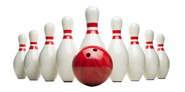 Bowling Strike Action – Bowling Ball Knocking Down Pins on Transparent Background
Dynamic Bowling Shot – Striking Down Pins with a Bowling Ball Cutout