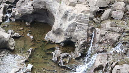 Rocky Stream with Waterfall