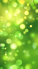 Green background with bokeh, green background vector presentation design
