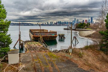 Barge And Skyline