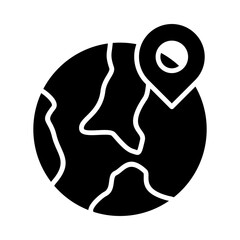 Map icon vector design template