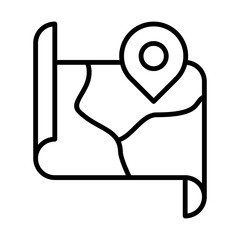 GPS Location Pin icon vector design template