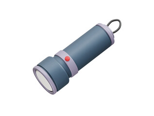 Flashlight icon 3d render illustration