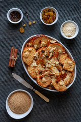 Capirotada de Semana Santa a sweet traditional Holy and Easter week Mexican dessert