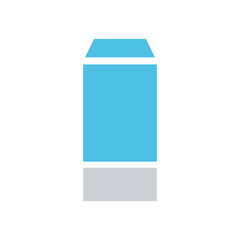 Box icon in flat color style