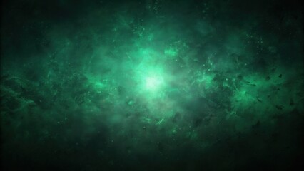 Fototapeta premium Emerald Nebula A Cosmic Dust and Gas Cloud Displaying a Radiant Core