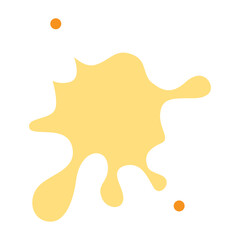 Liquid icon in flat color style