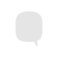 Chat bubble icon in flat color style