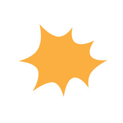 Chat bubble icon in flat color style