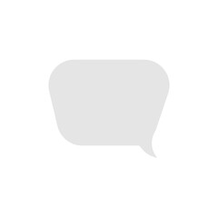 Chat bubble icon in flat color style