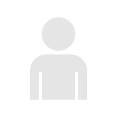 User icon in flat color style