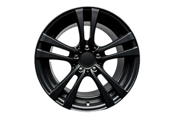 Obraz premium Collection of Car tires with rims on free On isolated transparent white background.
