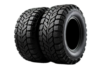Collection of Car tires isolated transparent white background.