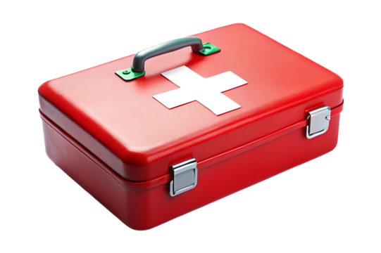  Red First Aid Kit with White Cross