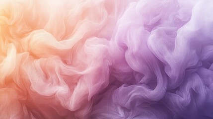 Abstract swirling pastel colors, orange, purple, pink, and yellow hues.
