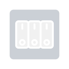 Switch icon in flat color style