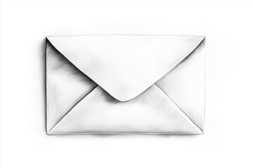 Mail icon illustration isolated on white background