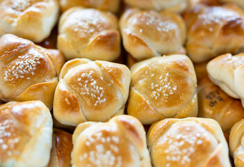 Plate full of freshly baked scones