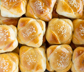 Plate full of freshly baked scones