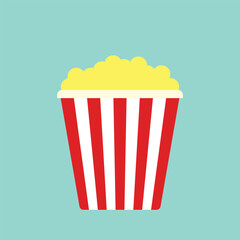 Popcorn bucket vector Illustration